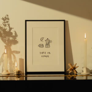 Kofe pa gmah - Fine art print